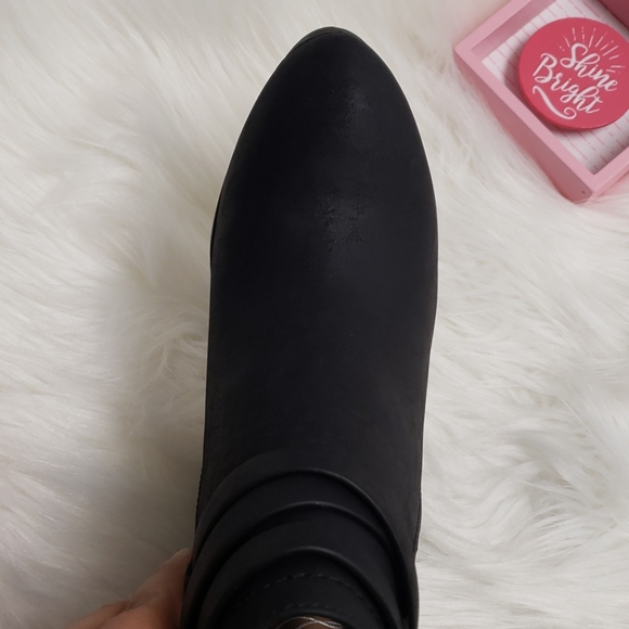 Ankle boot black matte thick heel size 8 - Picture 8 of 10